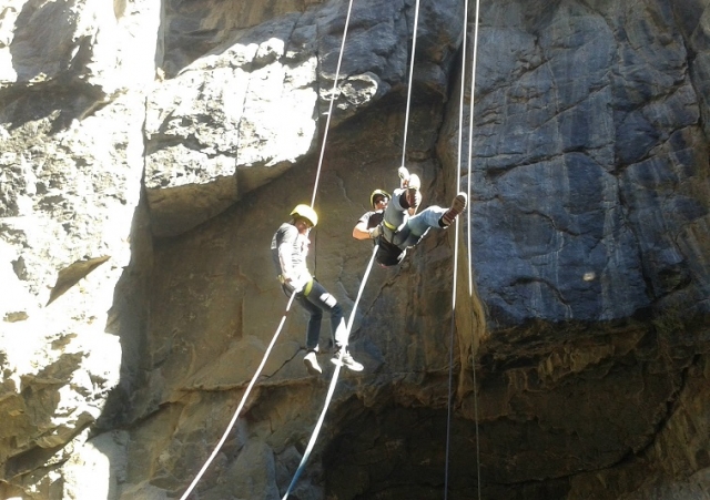 rappel con instrcutoternera